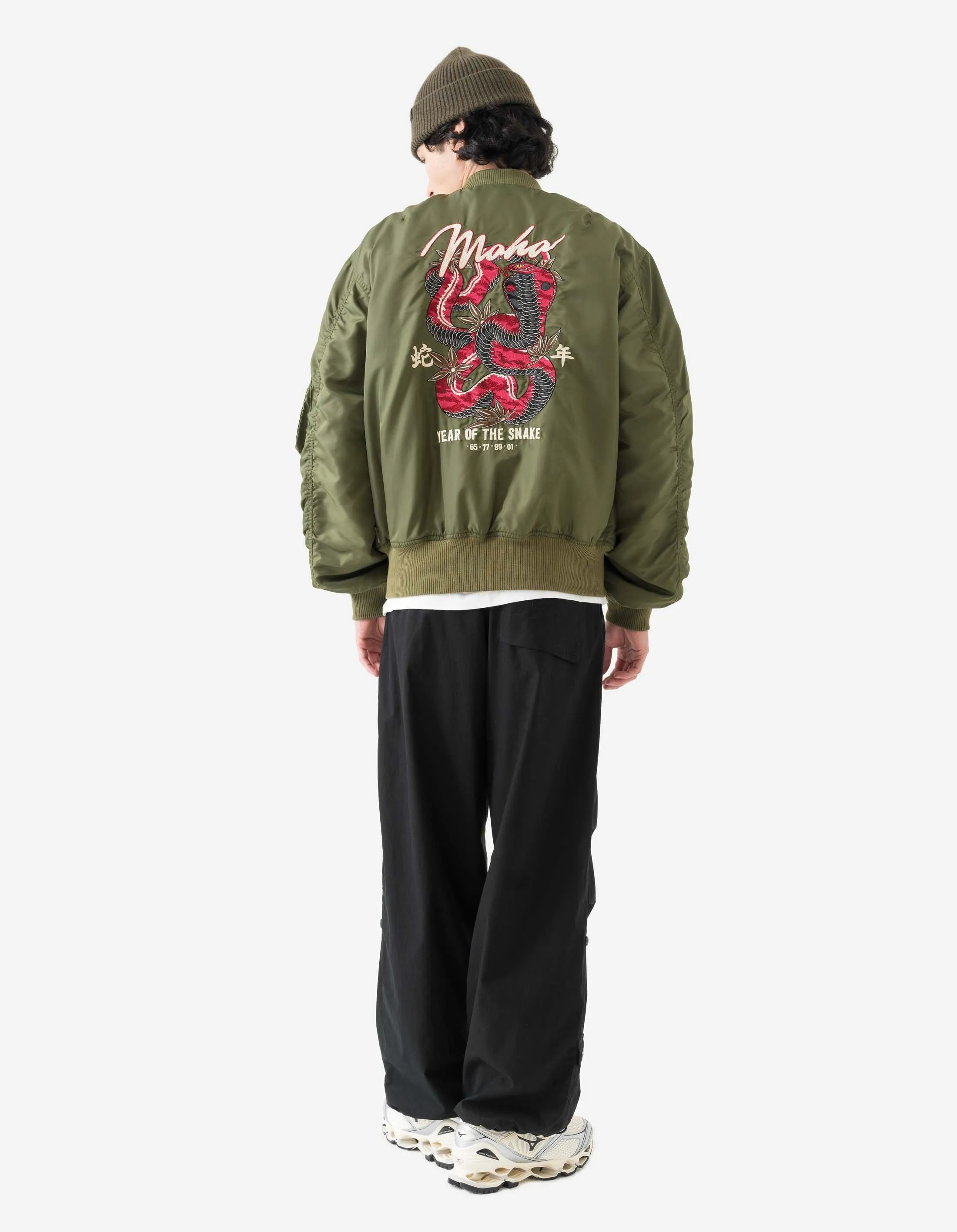 6089 Year of the Snake MA1 Flight Jacket Olive OG-107F