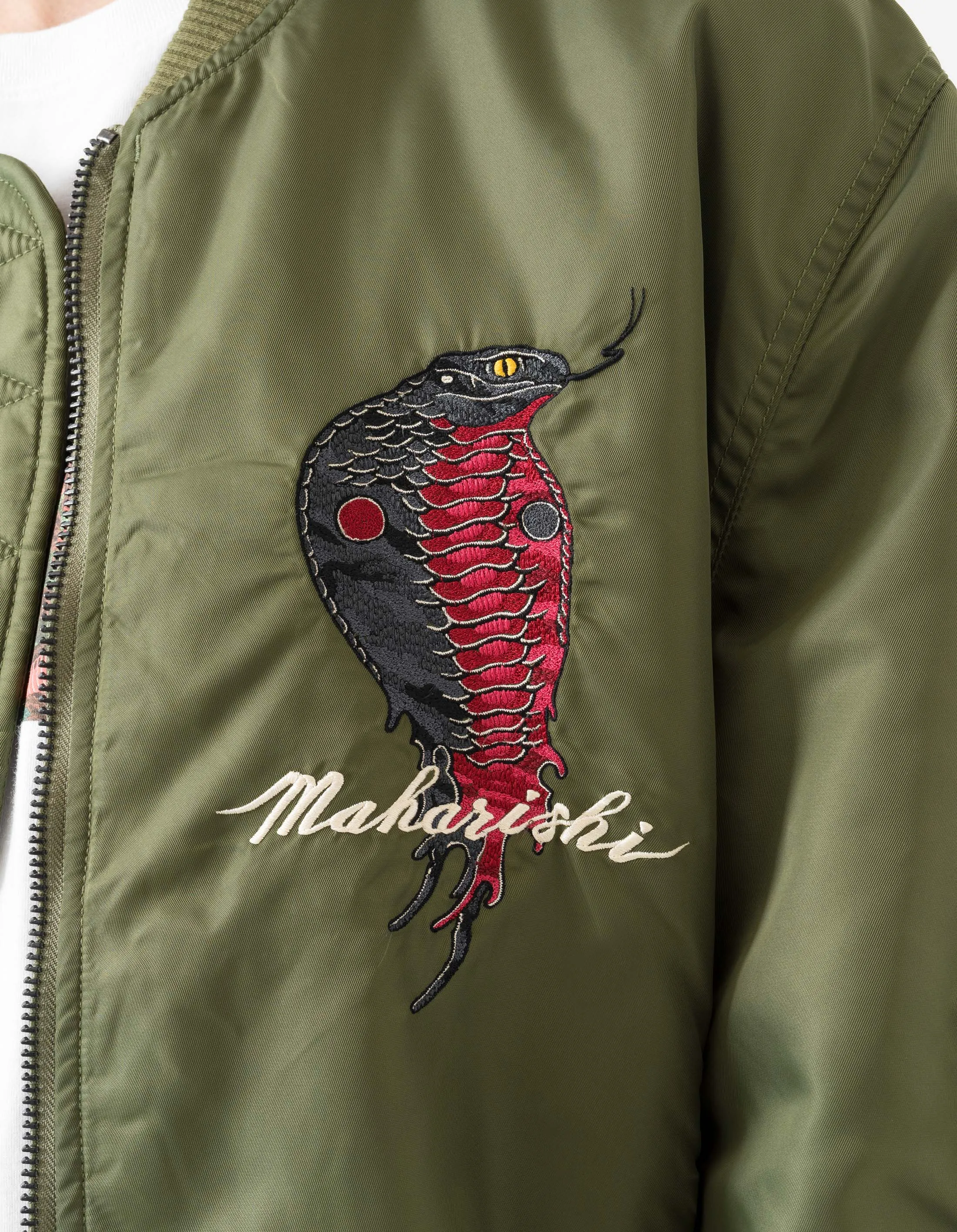 6089 Year of the Snake MA1 Flight Jacket Olive OG-107F