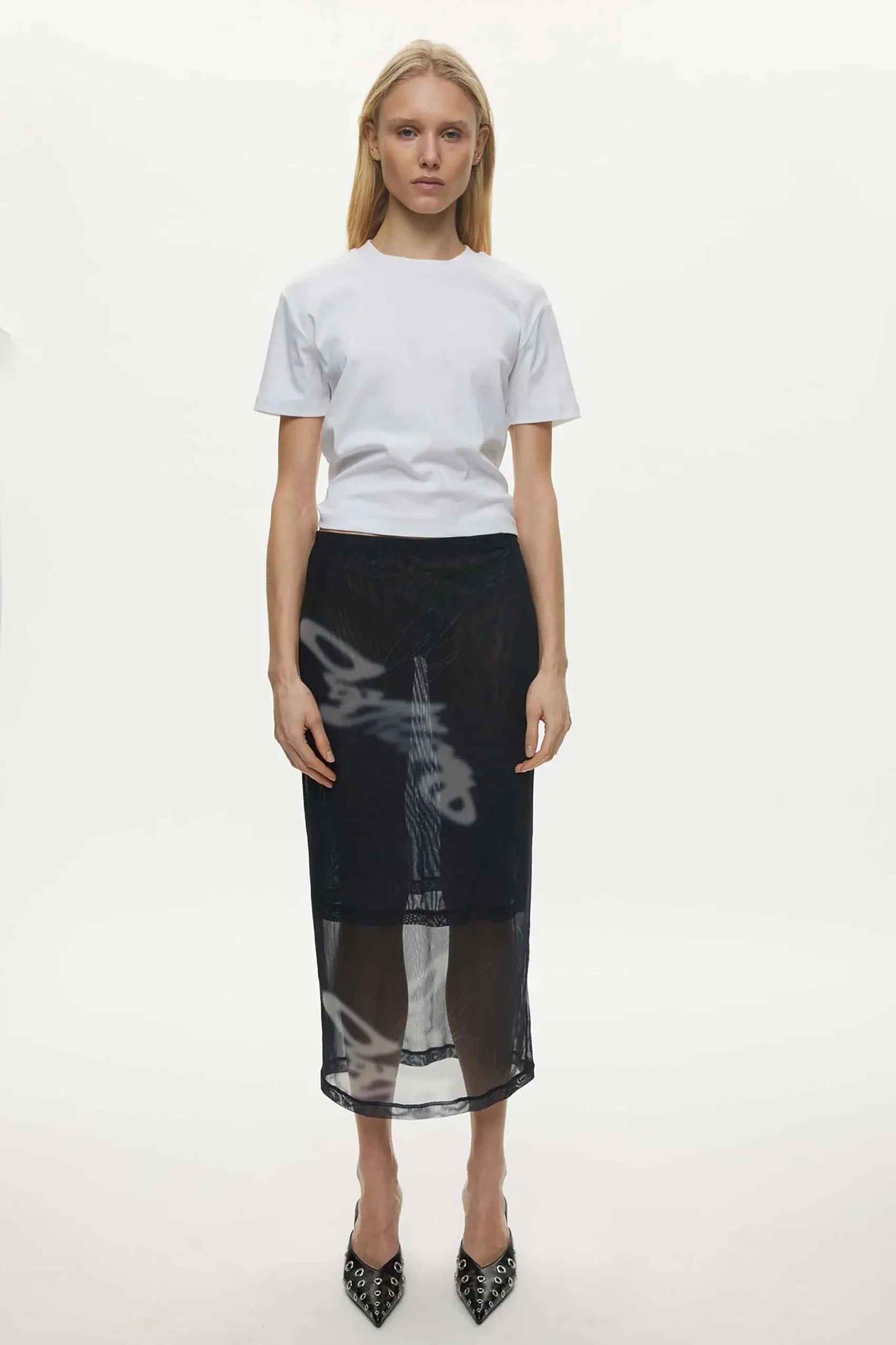 Alicia Skirt Navy Scrible