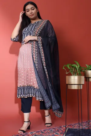 Black Chiffon Dupatta