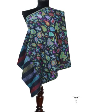 Black kani Pashmina Stole 7260
