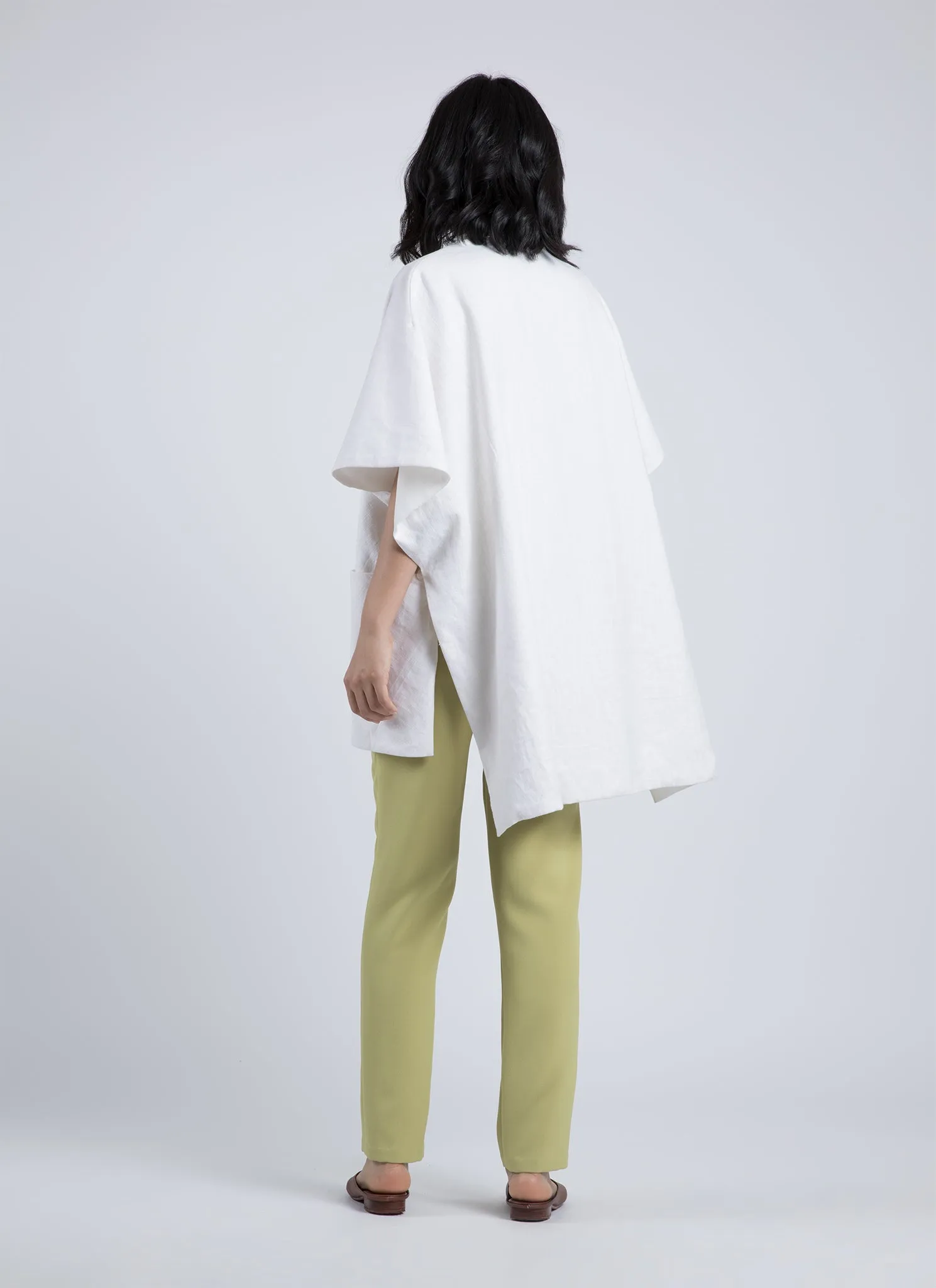 Bloom Dolman Pocket Jacket - White