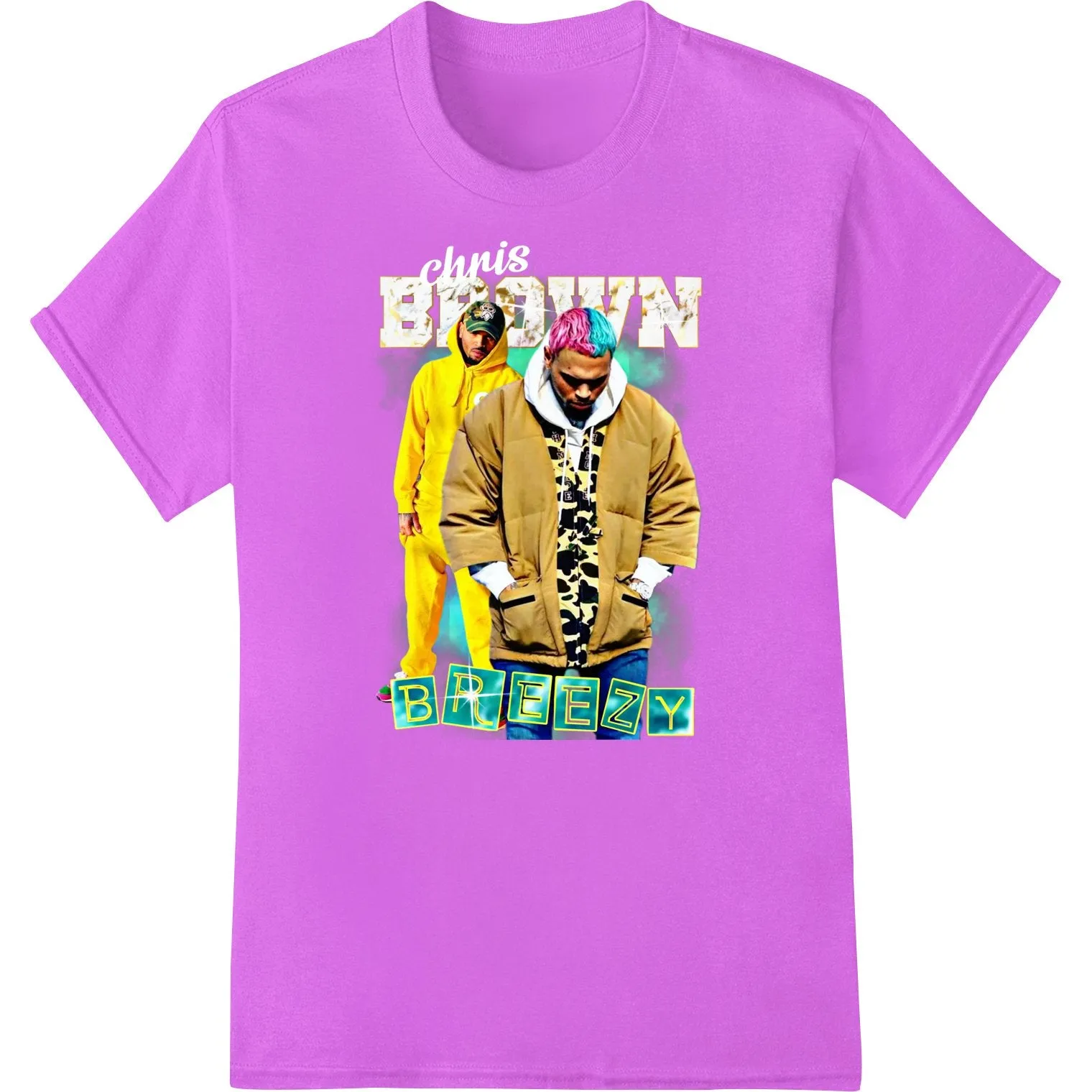Bold Breezy: Eye-Catching Hip-Hop Duo in Vibrant Yellow