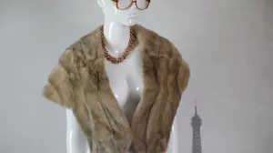 Brown Fur Stole (Fits up to a Large)
