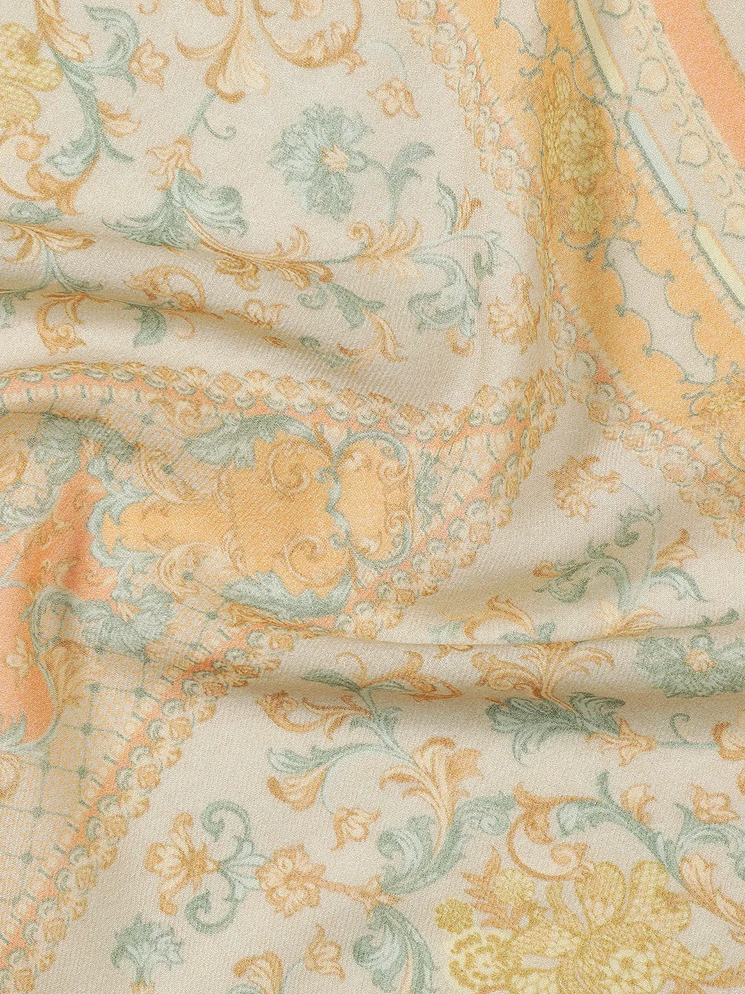 Celestial Charm Wool Lurex Printed Stole