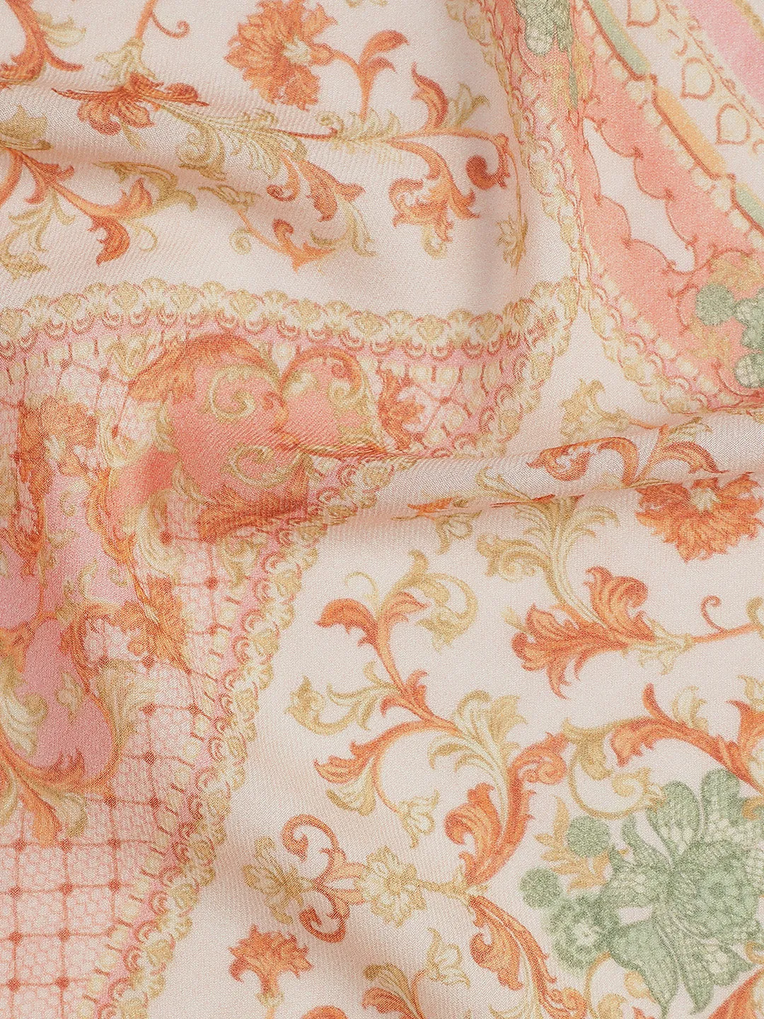 Celestial Charm Wool Lurex Printed Stole
