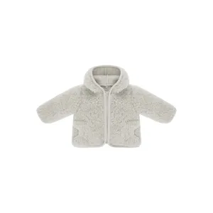 coat jacket sherpa - grey