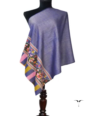Dark blue Kani Pashmina Stole 7262