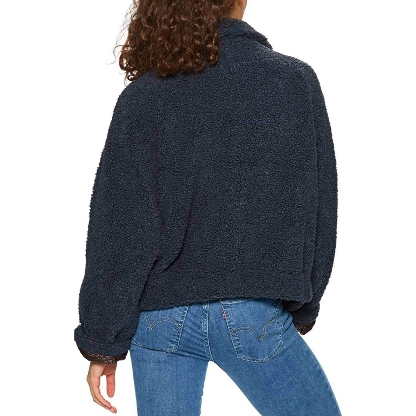 FREE PEOPLE IZZY WRAP TEDDY JACKET