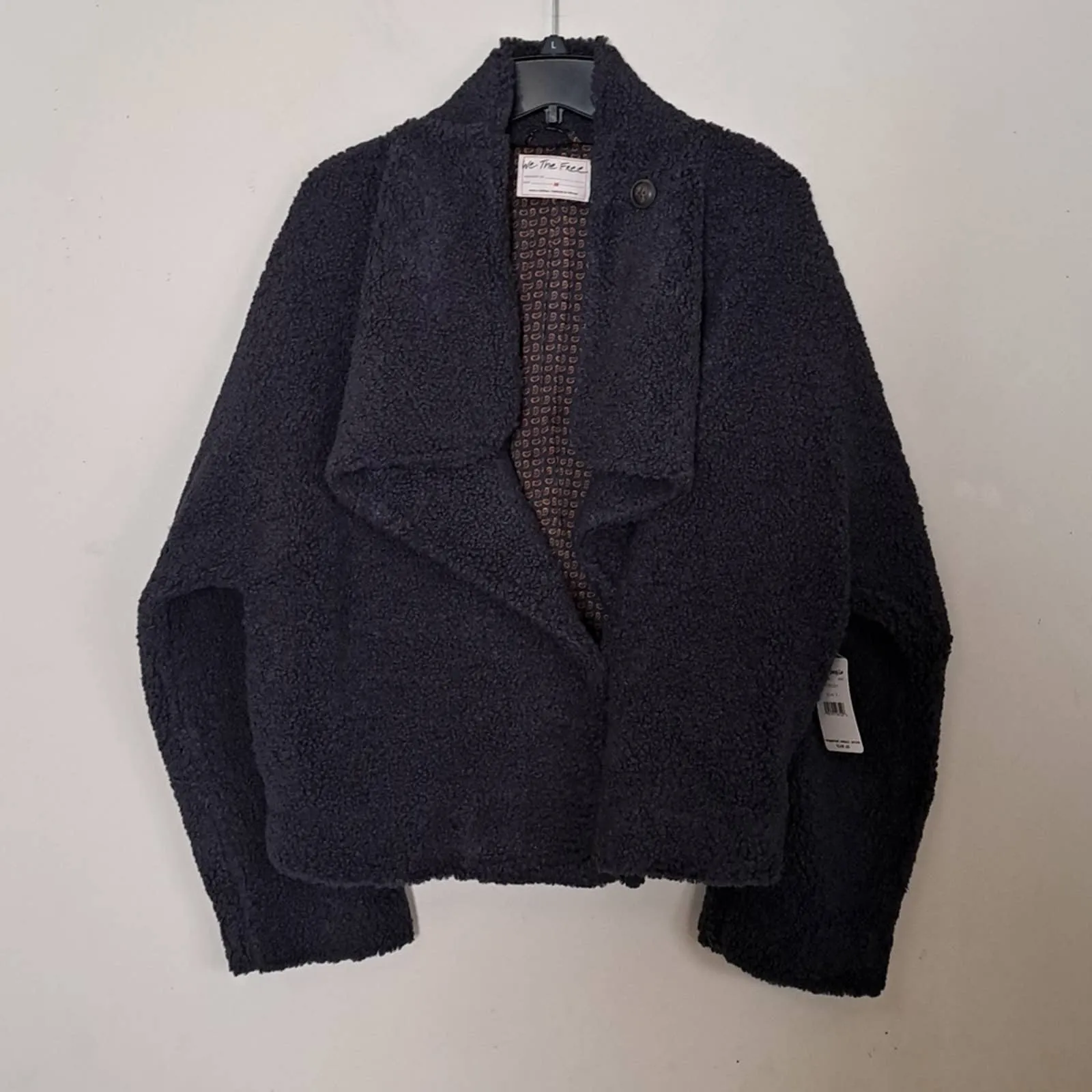 FREE PEOPLE IZZY WRAP TEDDY JACKET