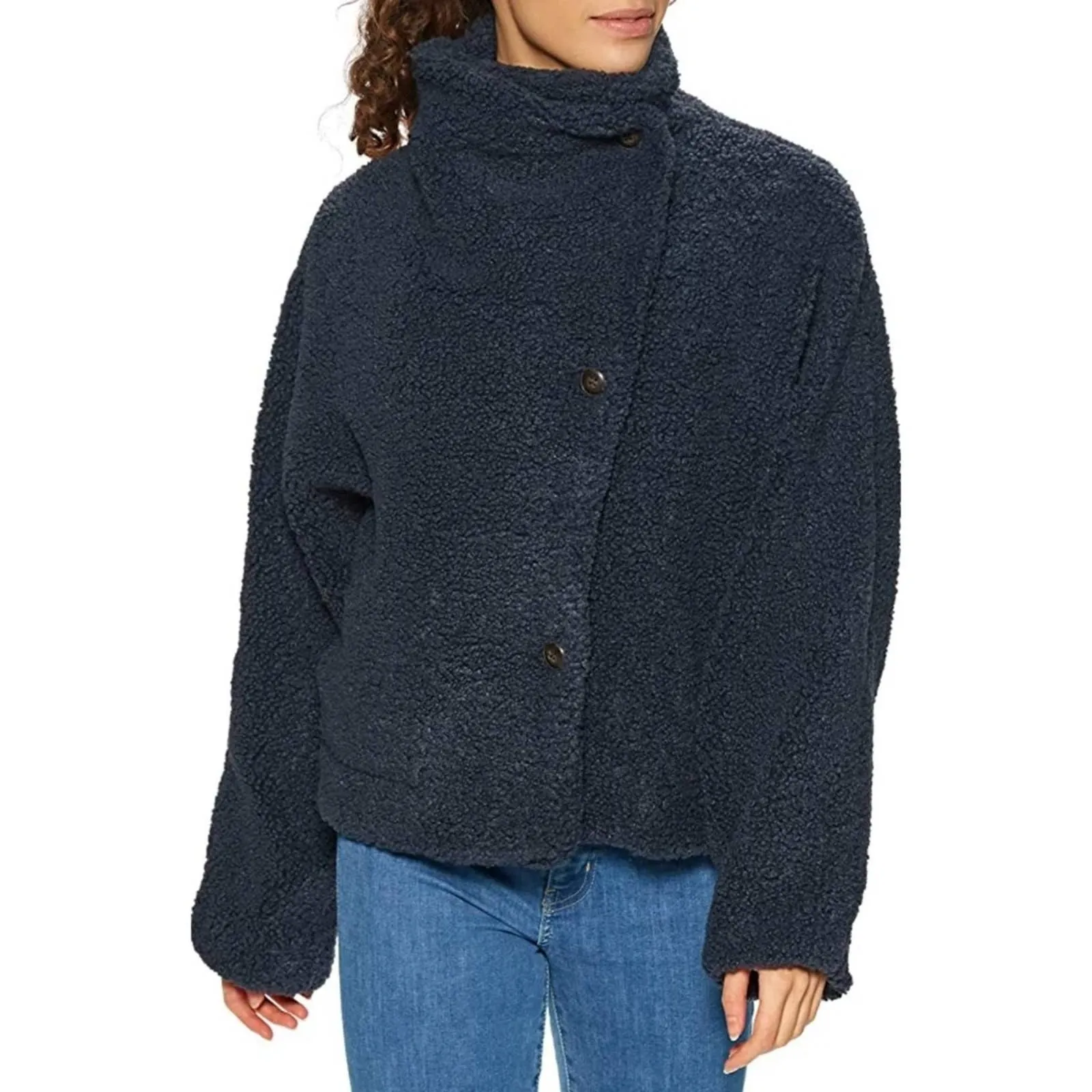 FREE PEOPLE IZZY WRAP TEDDY JACKET