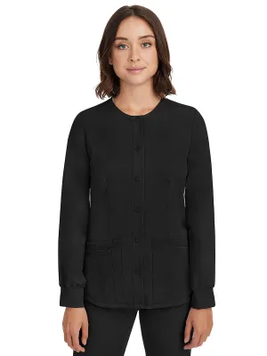 HH Works - Women's Megan Button Front Solid Scrub Jacket [1]