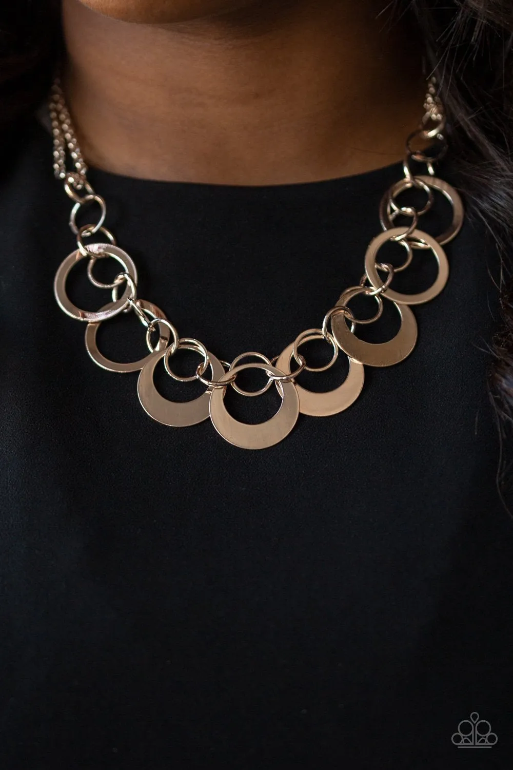 In Full Orbit Rose Gold-Necklace