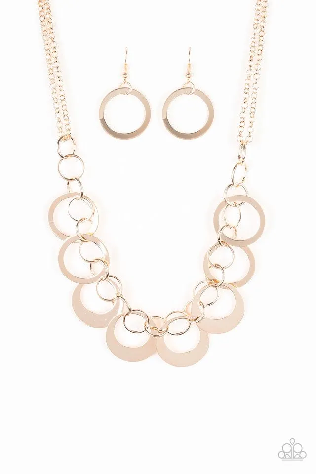 In Full Orbit Rose Gold-Necklace