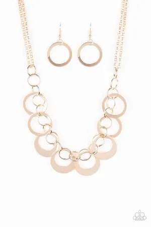 In Full Orbit Rose Gold-Necklace