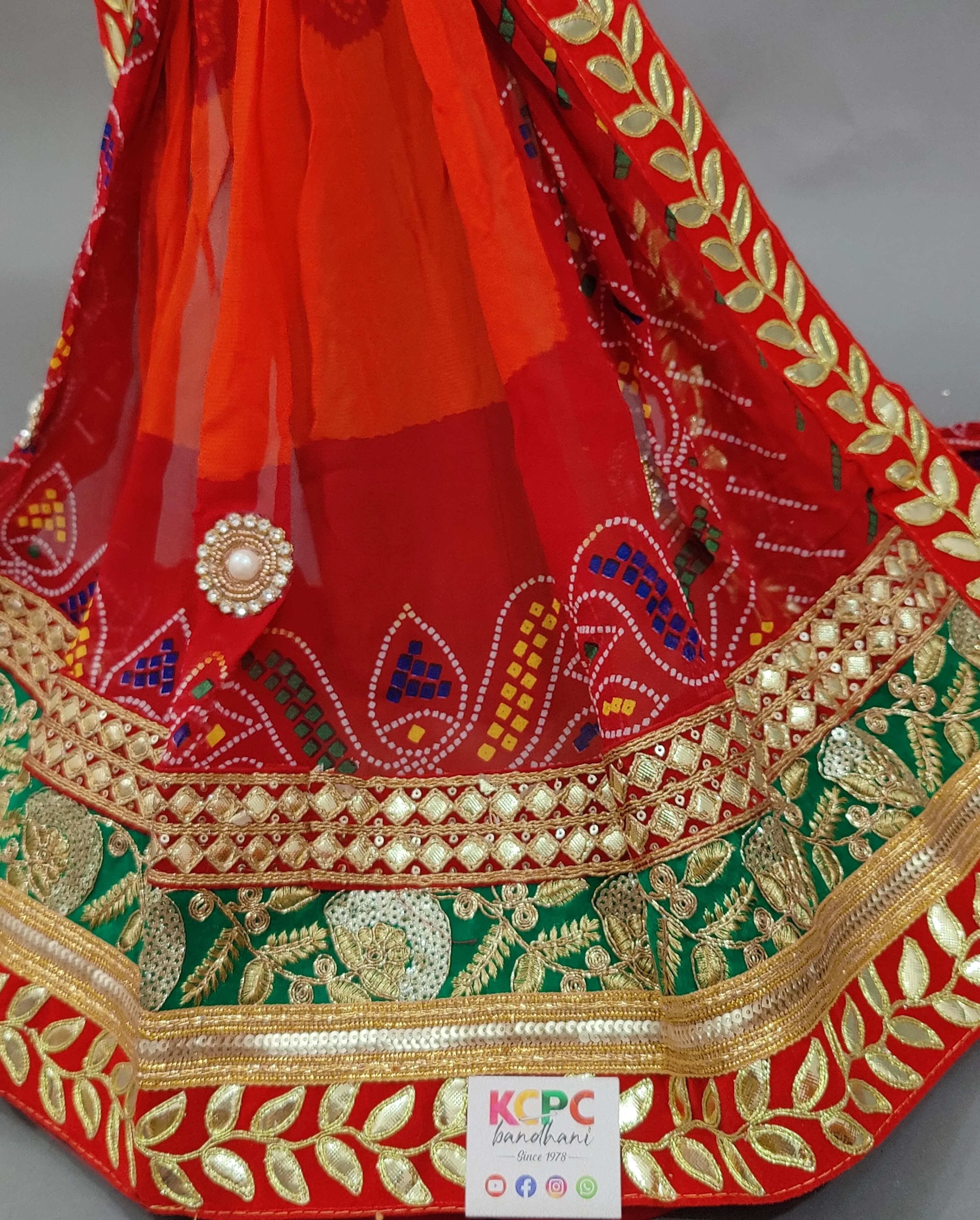 KcPc Rajasthani Marwadi Chunri Pila Stole,ZHR