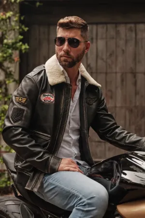 Luigi Shearling Aviator Jacket