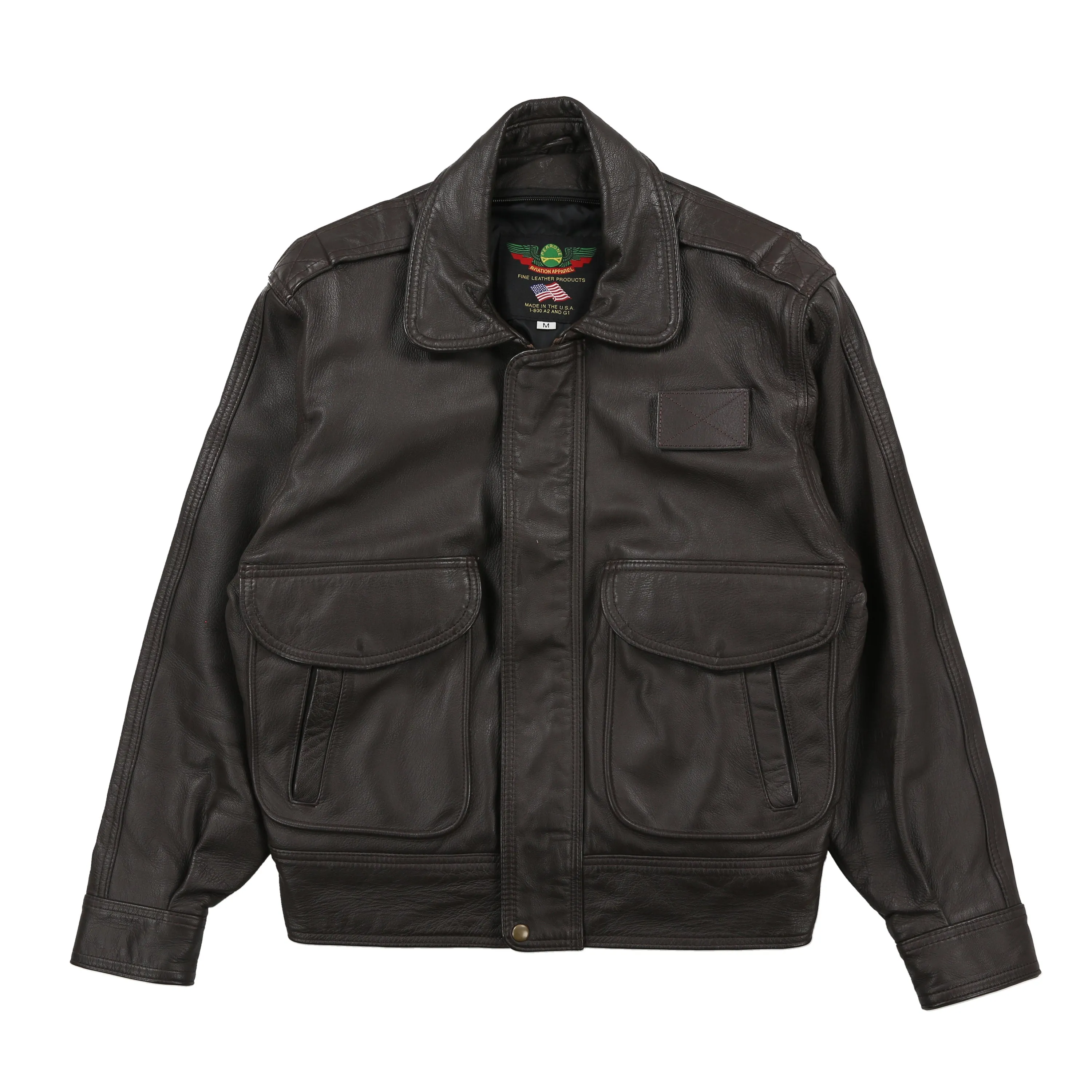 New Perrone Leather A-2 Flight Jacket