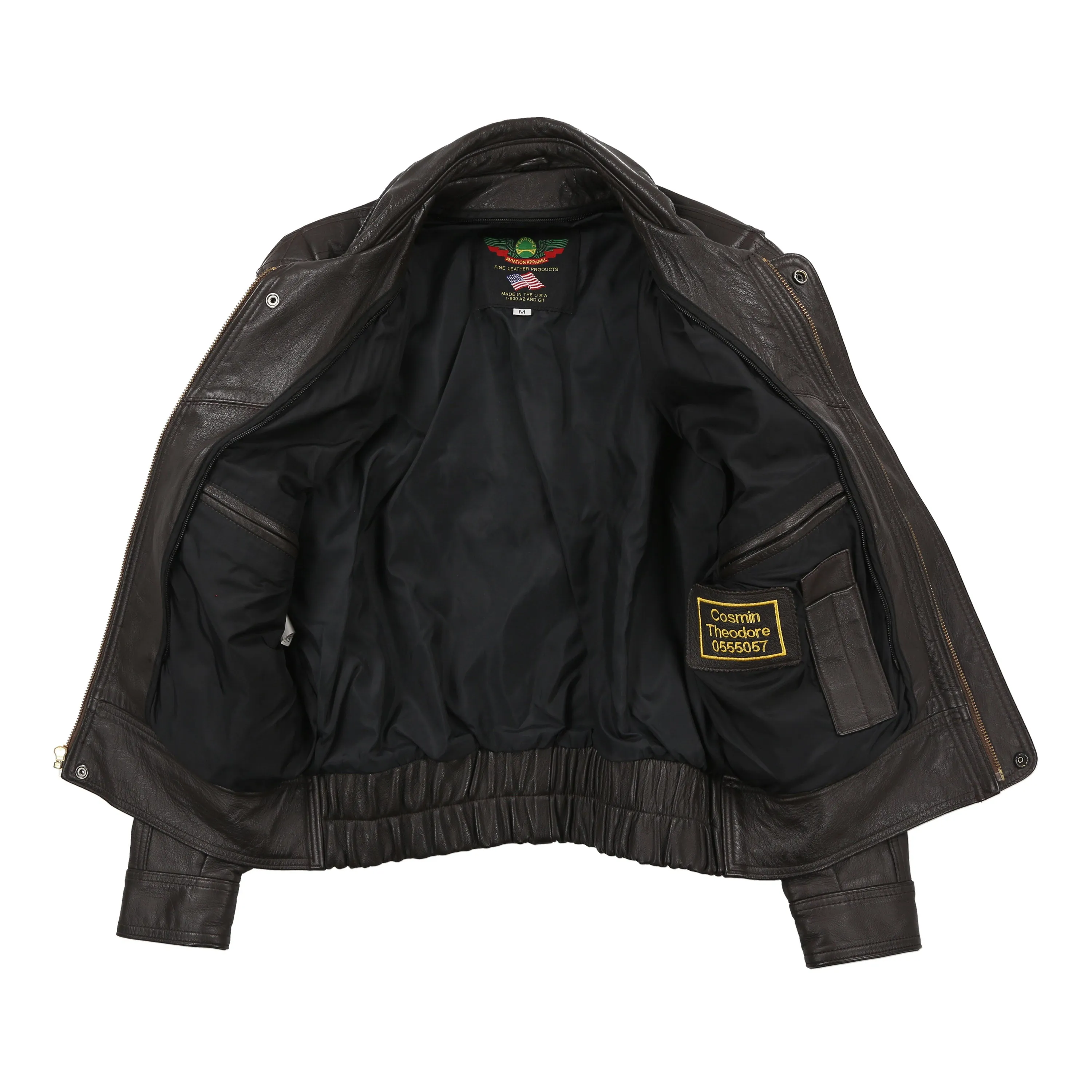 New Perrone Leather A-2 Flight Jacket