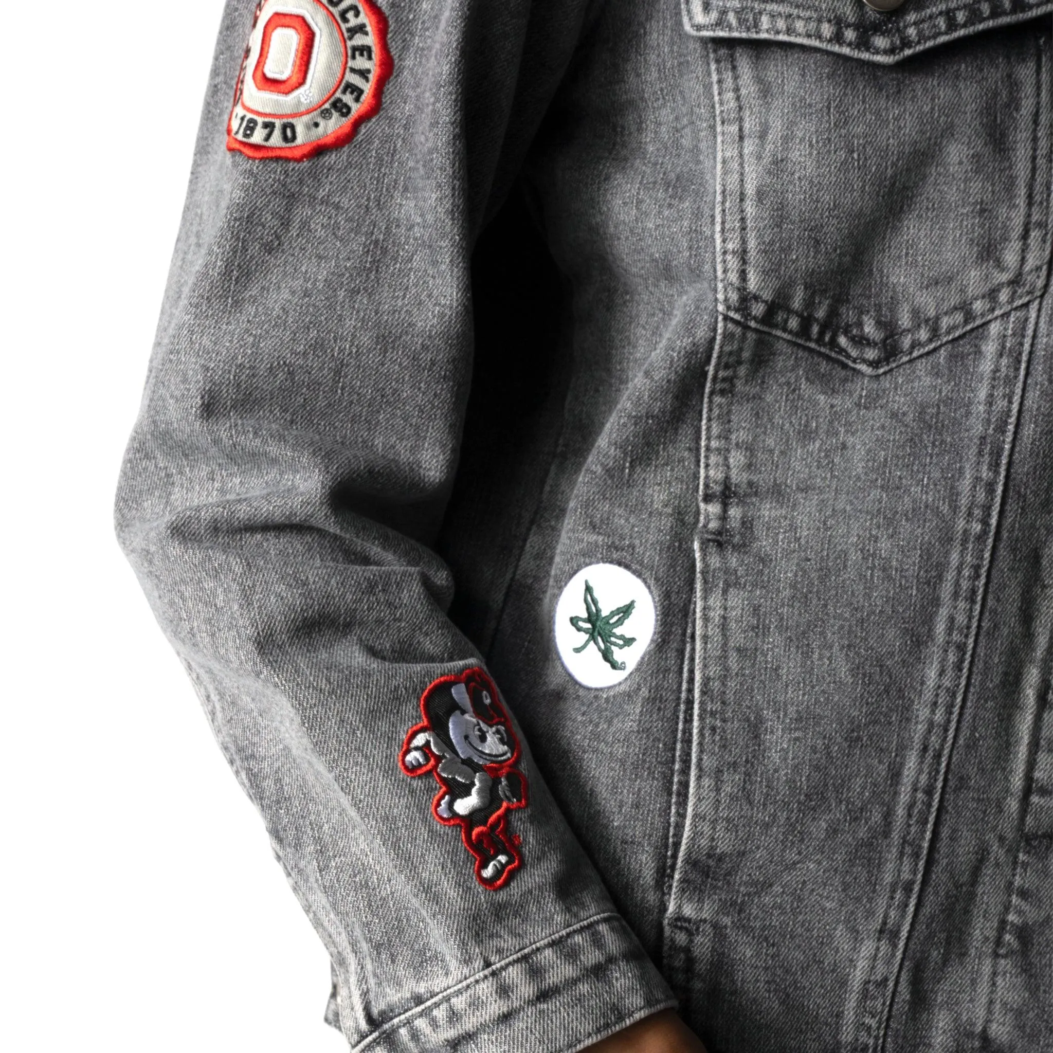 Ohio State Buckeyes Patch Denim Jacket