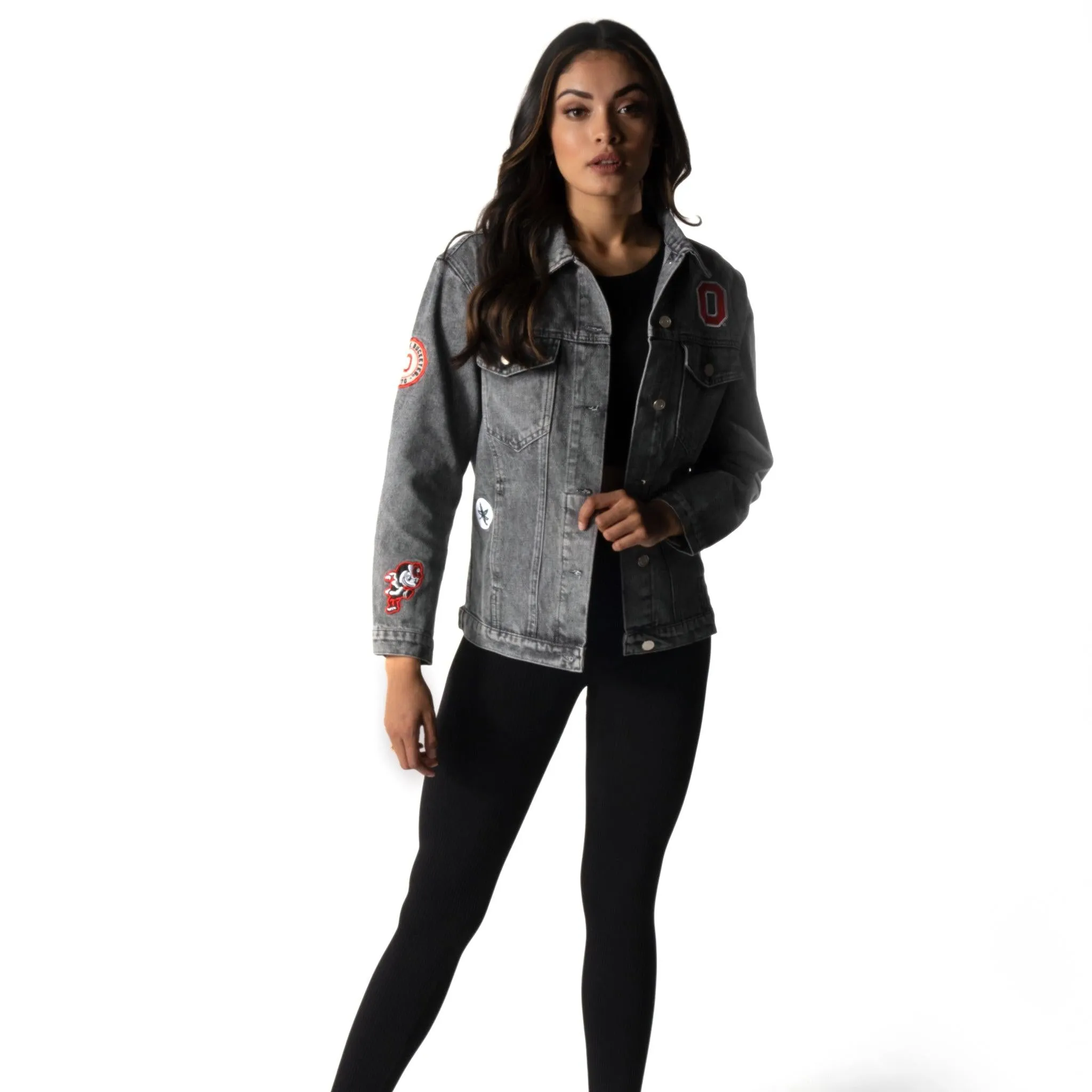 Ohio State Buckeyes Patch Denim Jacket