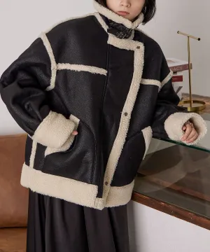 Oversize Boa Flight Jacket