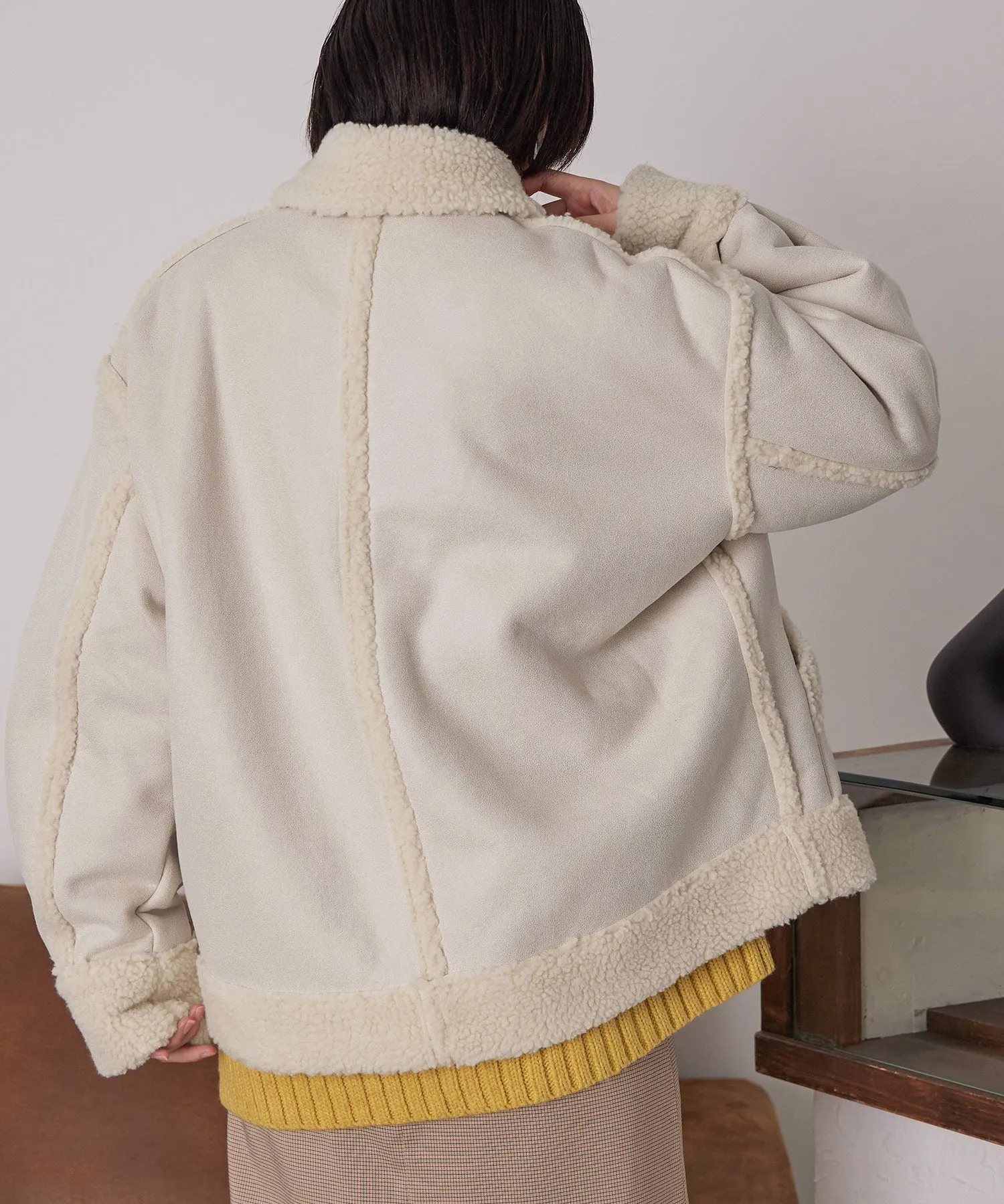 Oversize Boa Flight Jacket