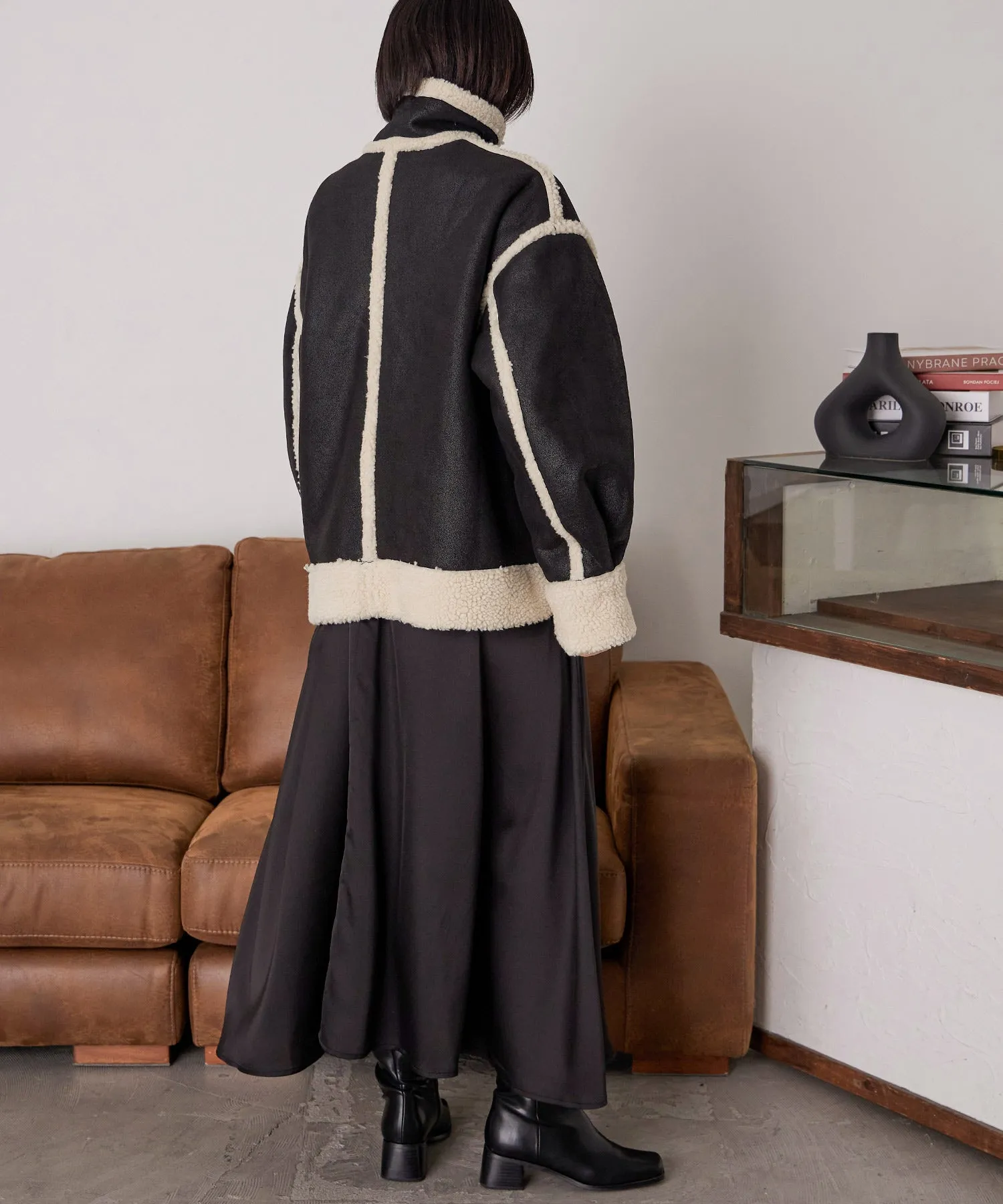 Oversize Boa Flight Jacket