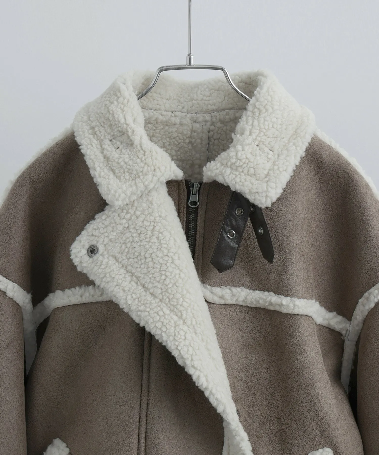 Oversize Boa Flight Jacket