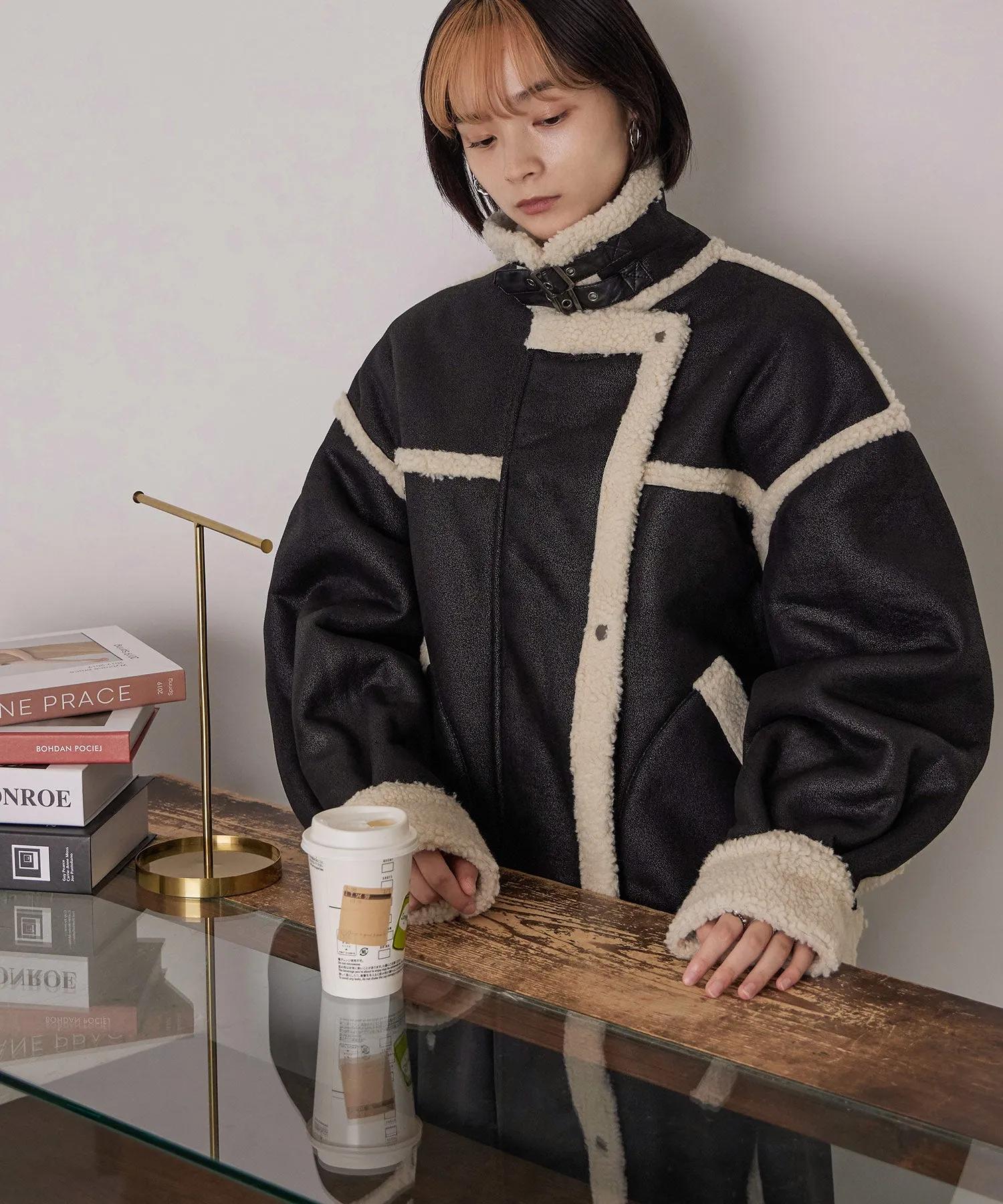 Oversize Boa Flight Jacket