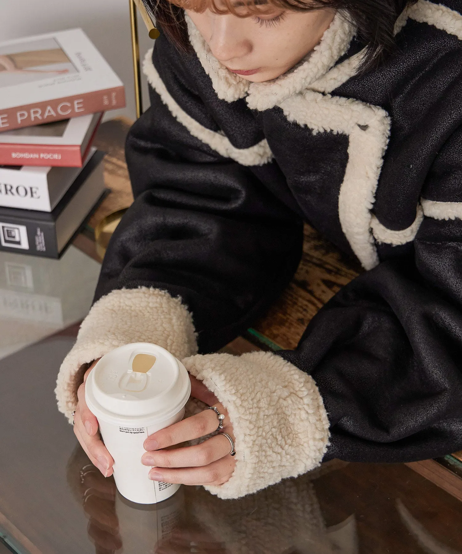 Oversize Boa Flight Jacket