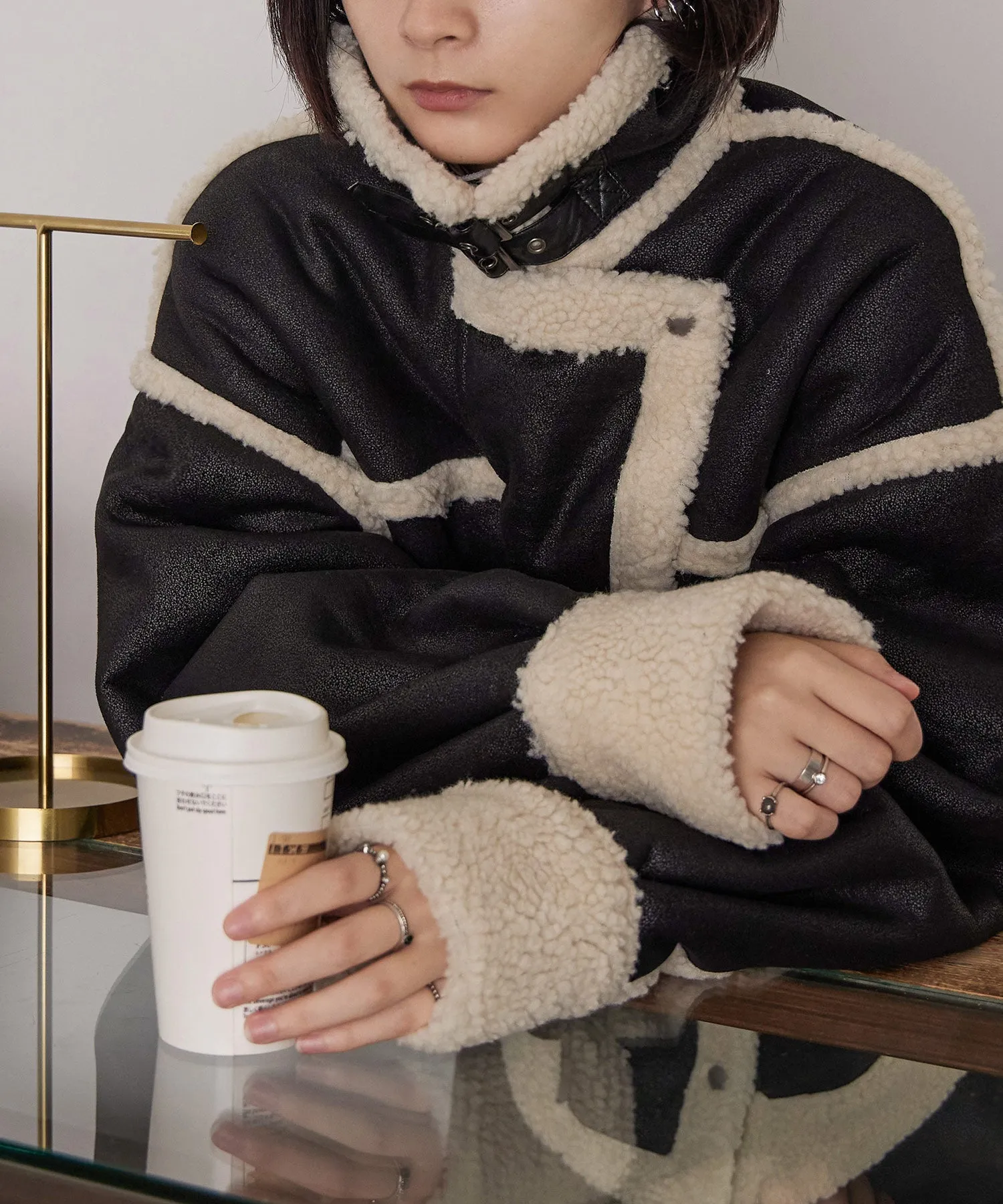 Oversize Boa Flight Jacket