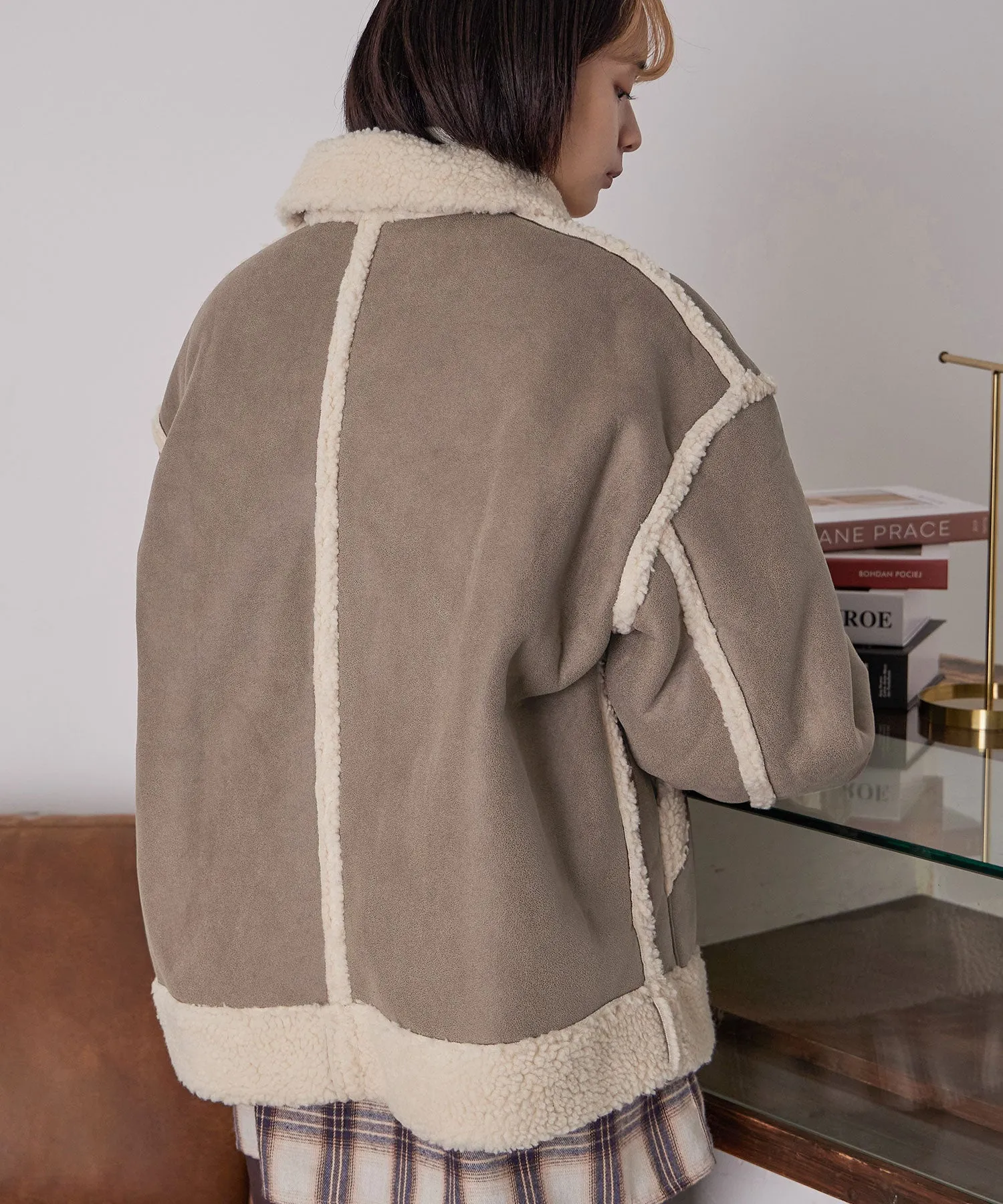 Oversize Boa Flight Jacket