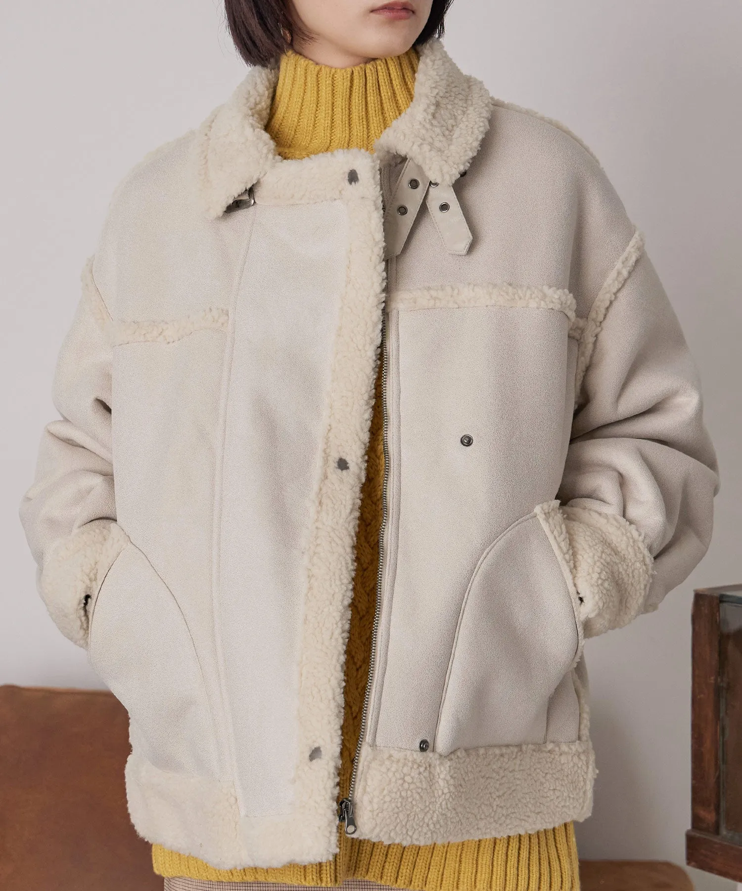 Oversize Boa Flight Jacket