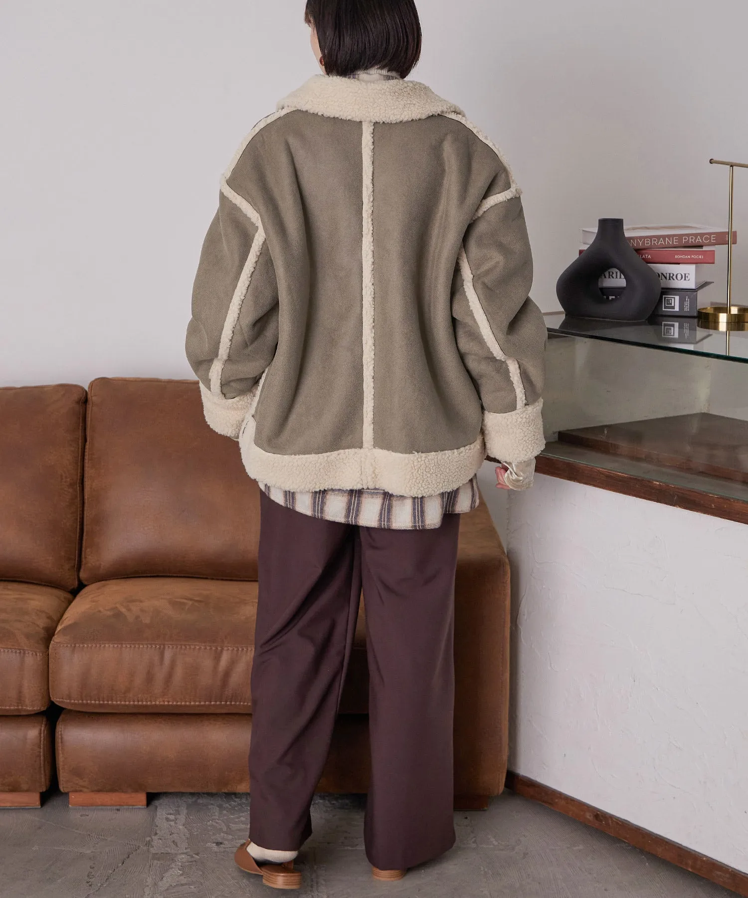 Oversize Boa Flight Jacket