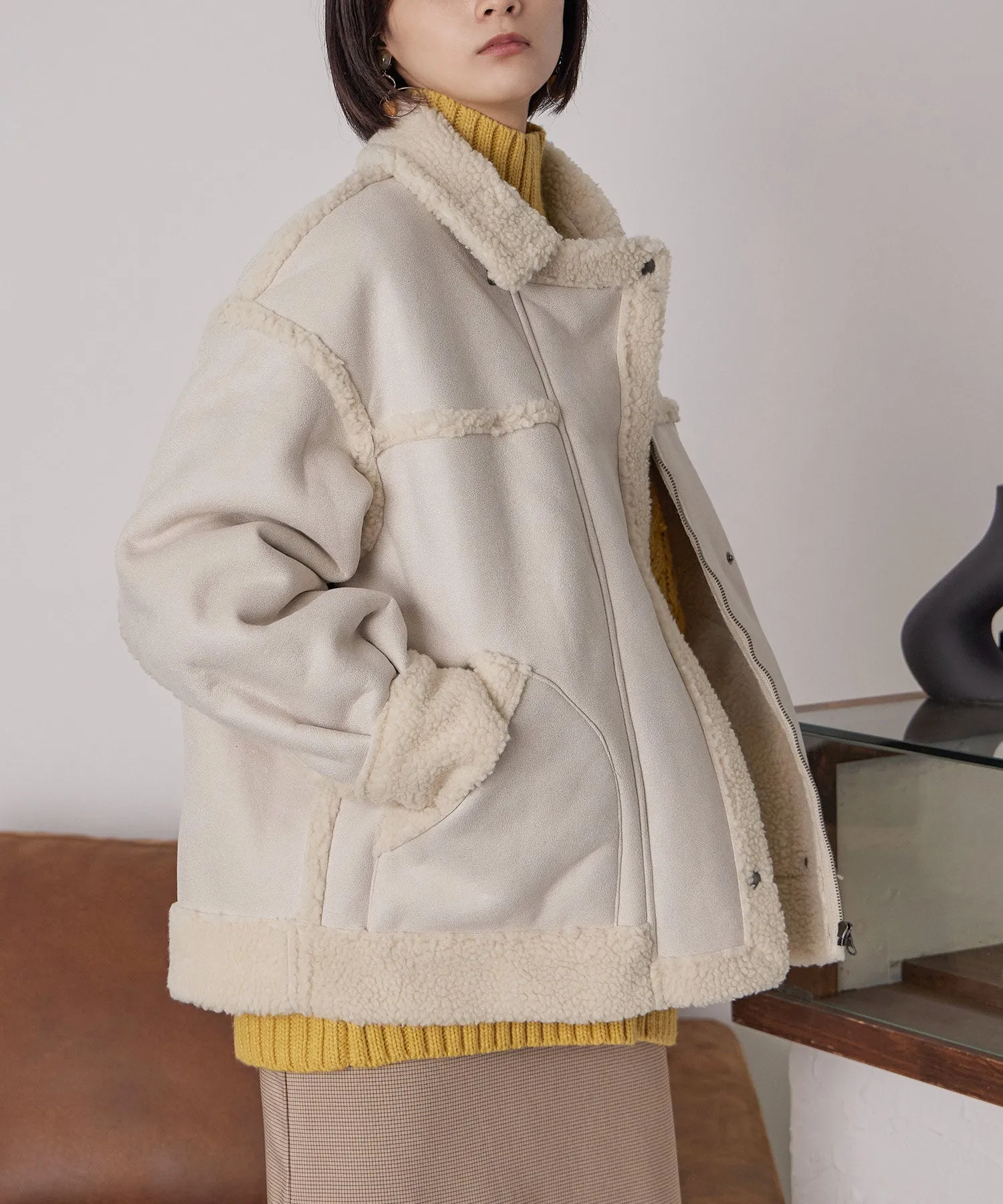Oversize Boa Flight Jacket