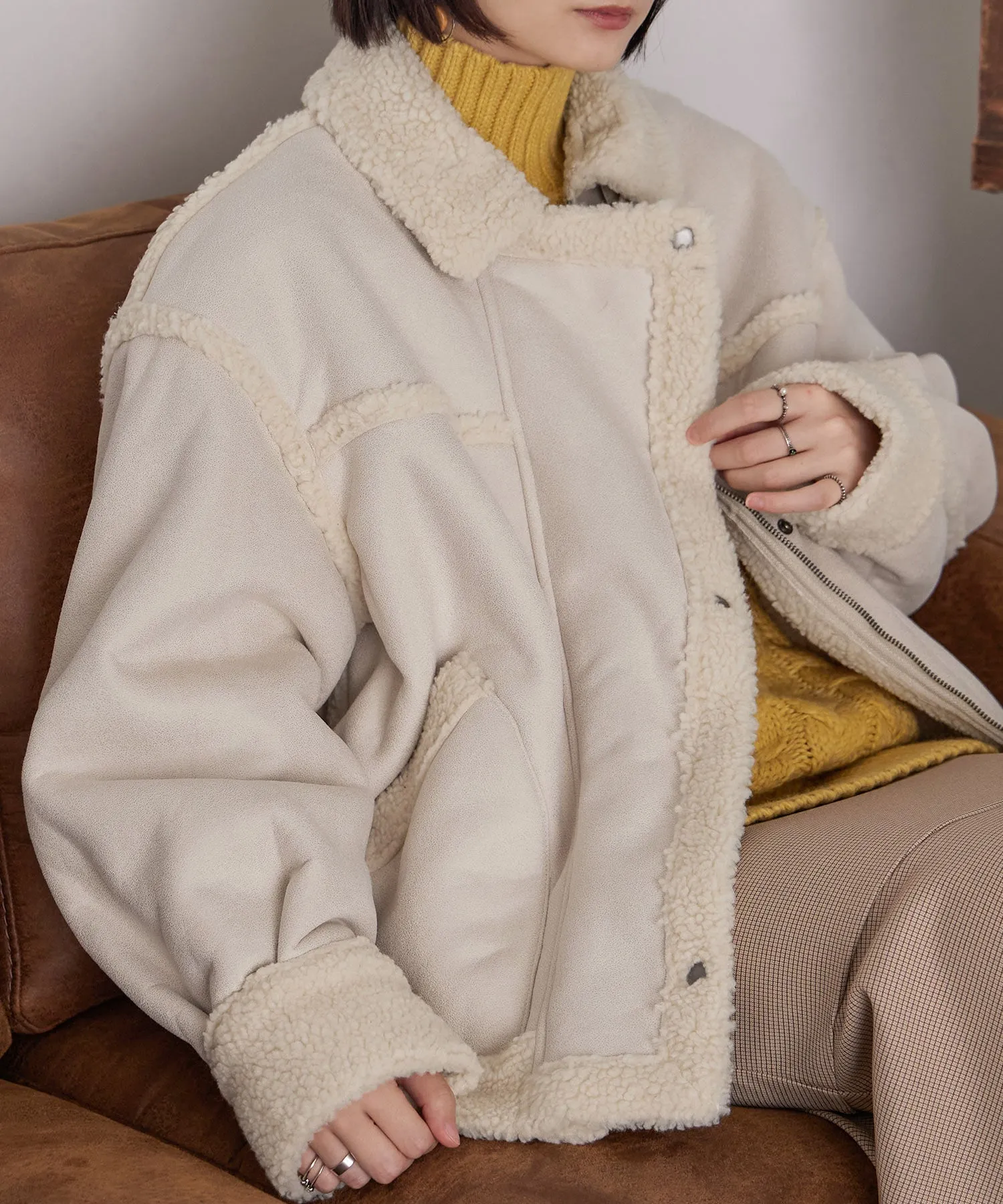 Oversize Boa Flight Jacket