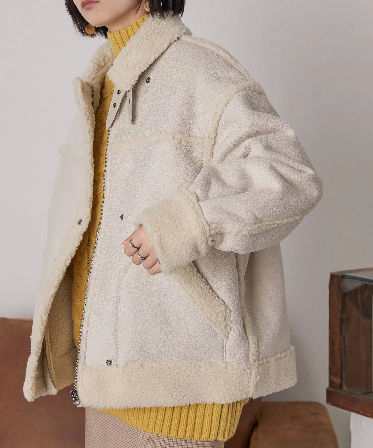 Oversize Boa Flight Jacket