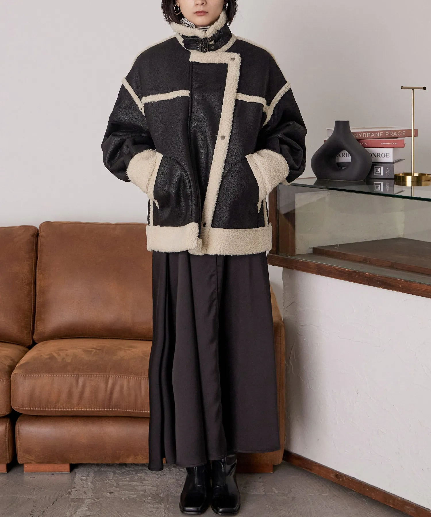 Oversize Boa Flight Jacket