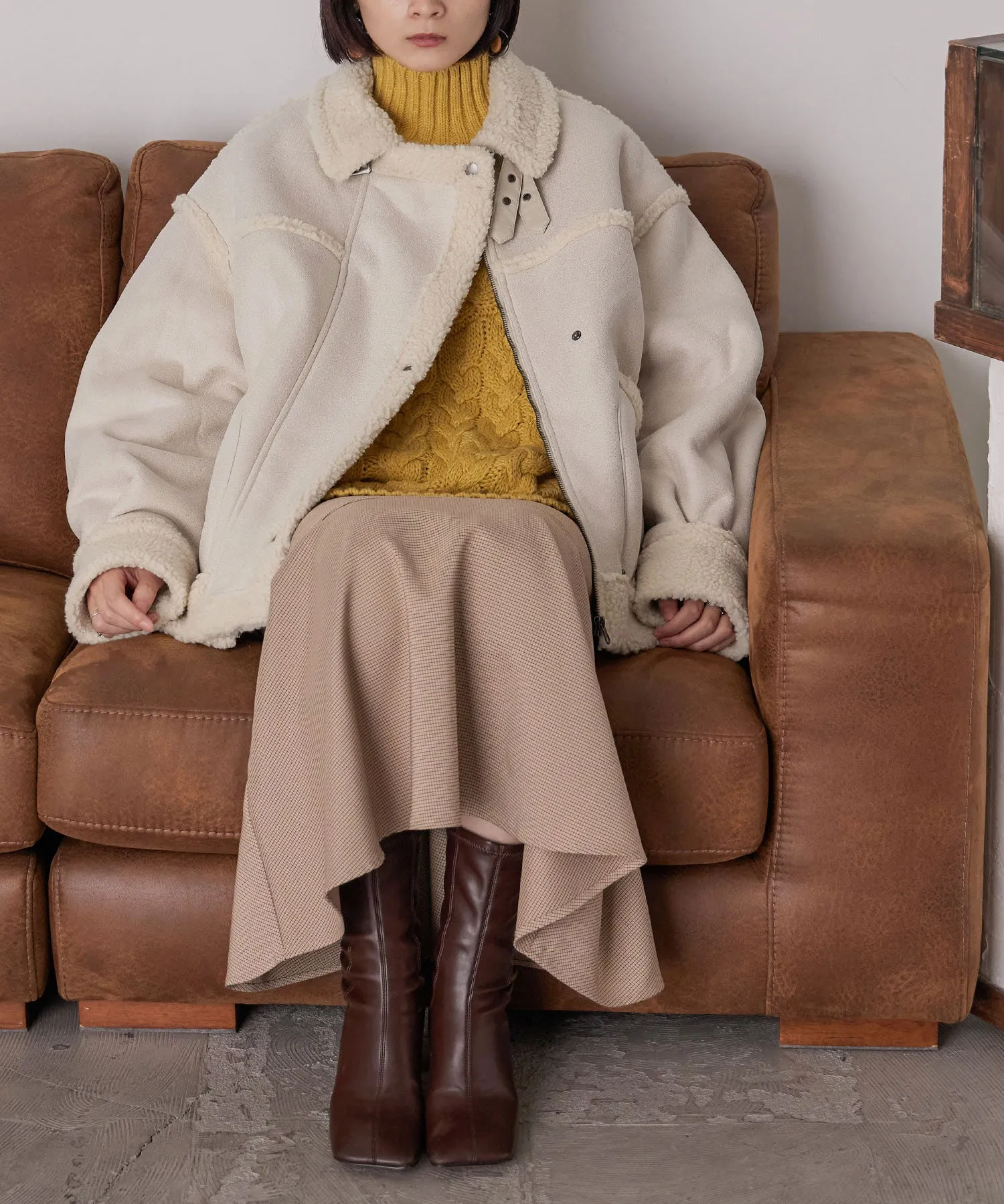 Oversize Boa Flight Jacket