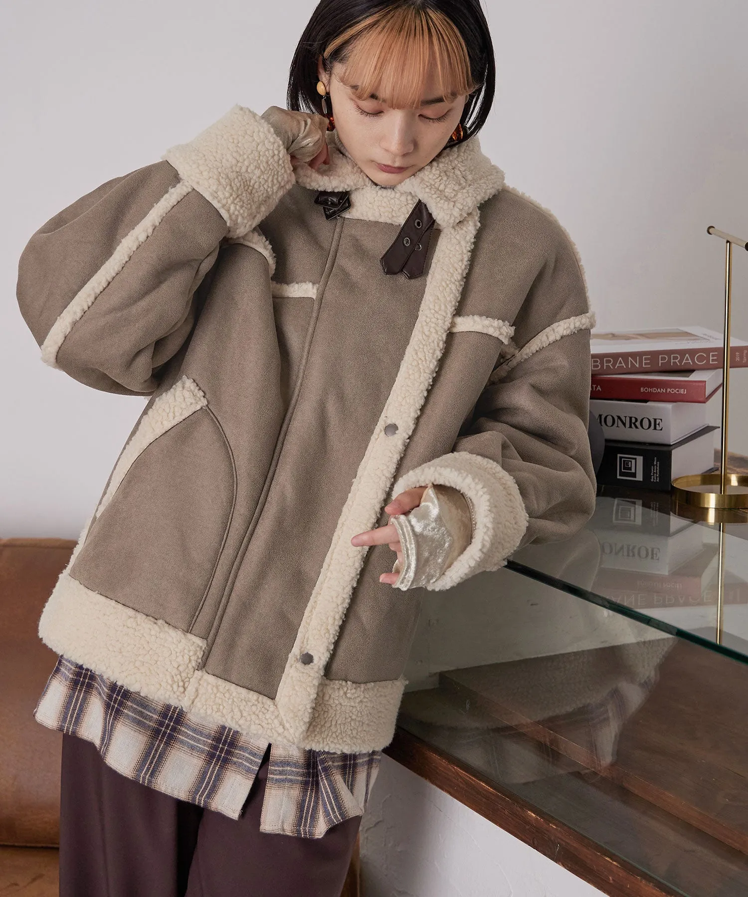 Oversize Boa Flight Jacket