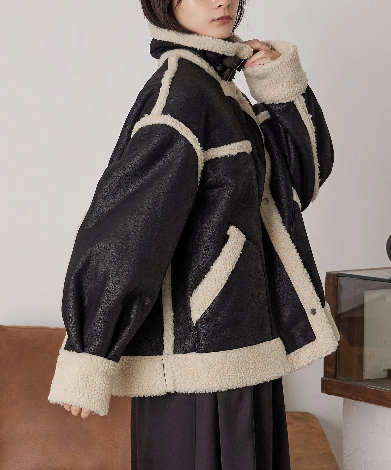 Oversize Boa Flight Jacket
