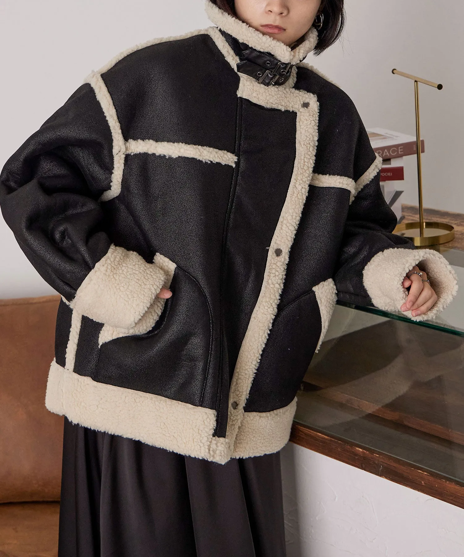 Oversize Boa Flight Jacket