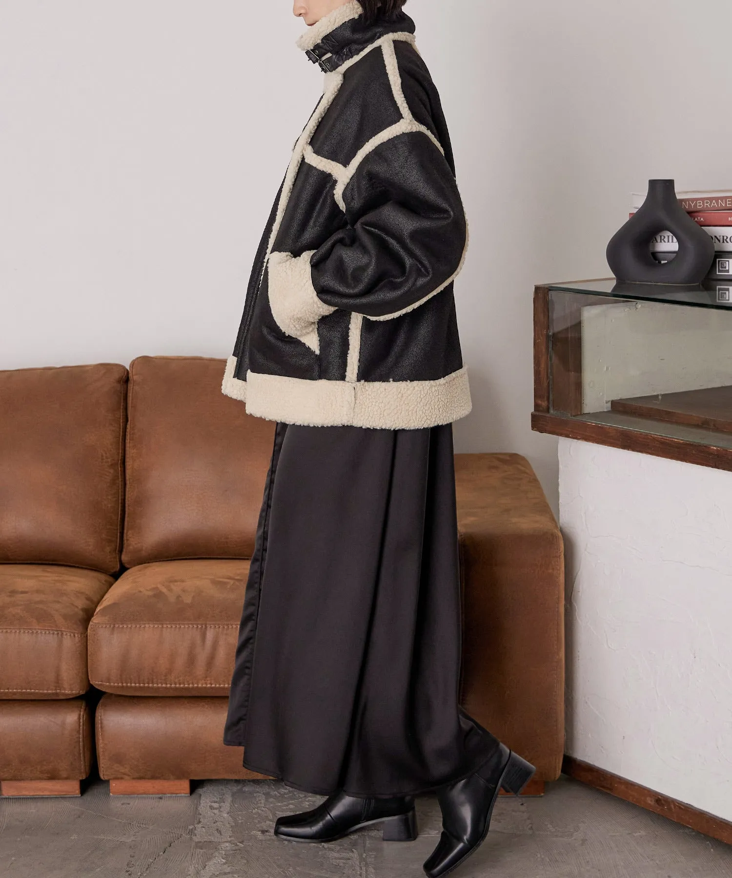 Oversize Boa Flight Jacket