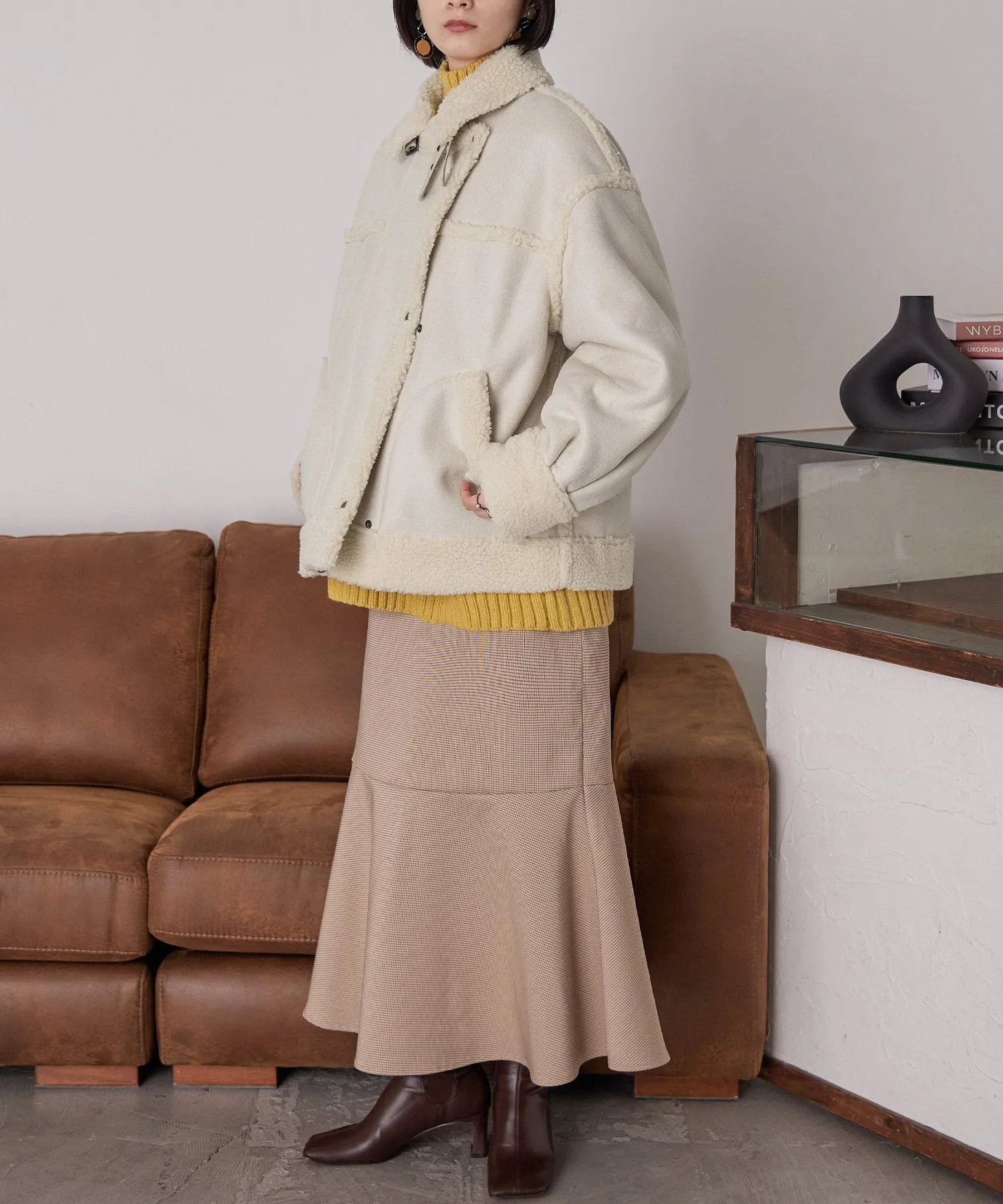 Oversize Boa Flight Jacket