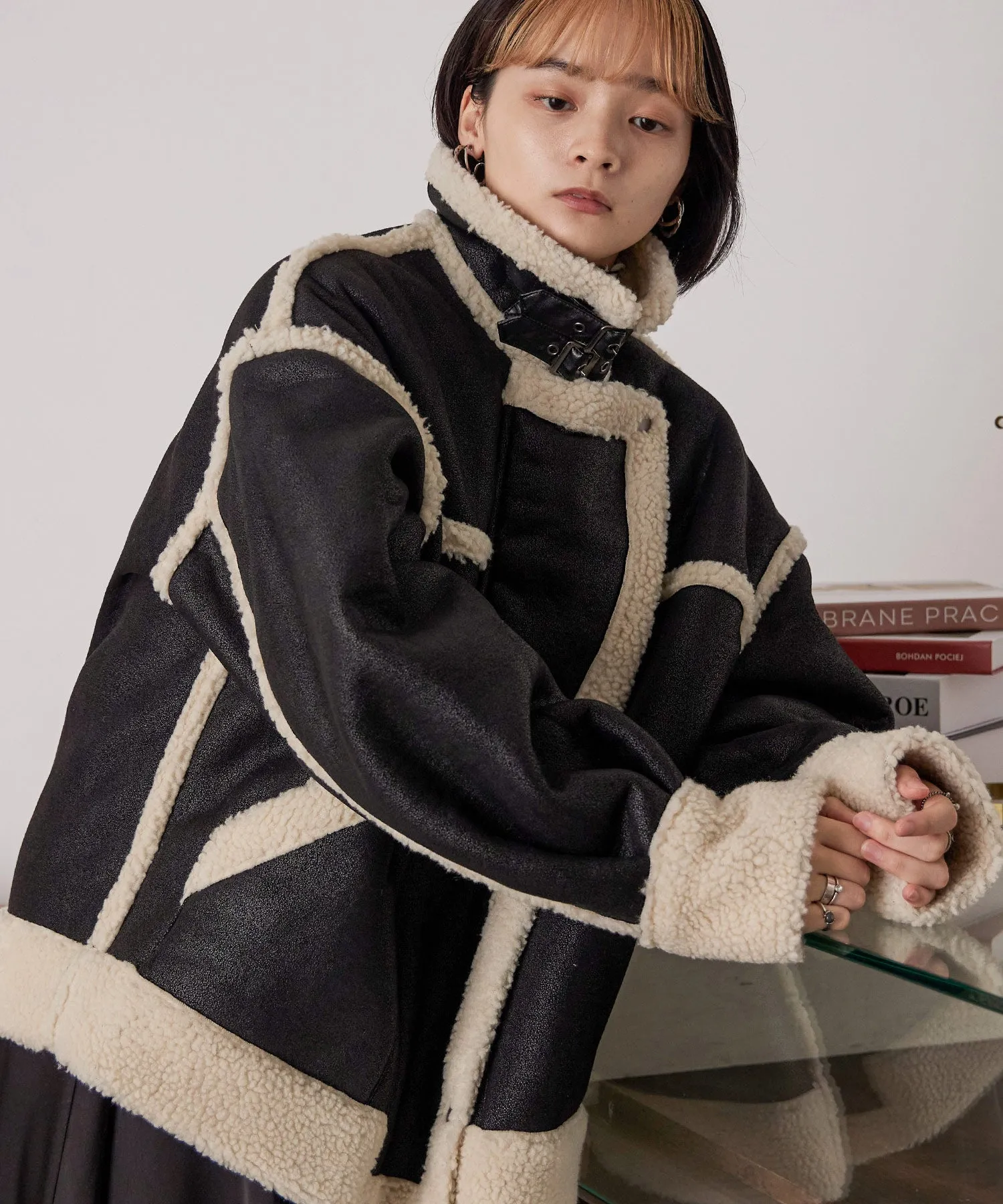 Oversize Boa Flight Jacket