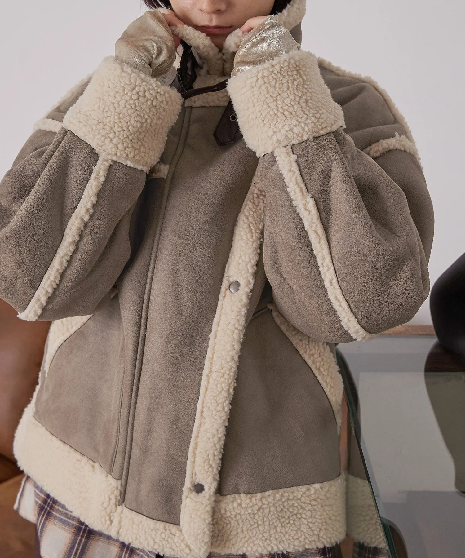 Oversize Boa Flight Jacket