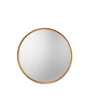 Refined Round Mirror Gold Leaf