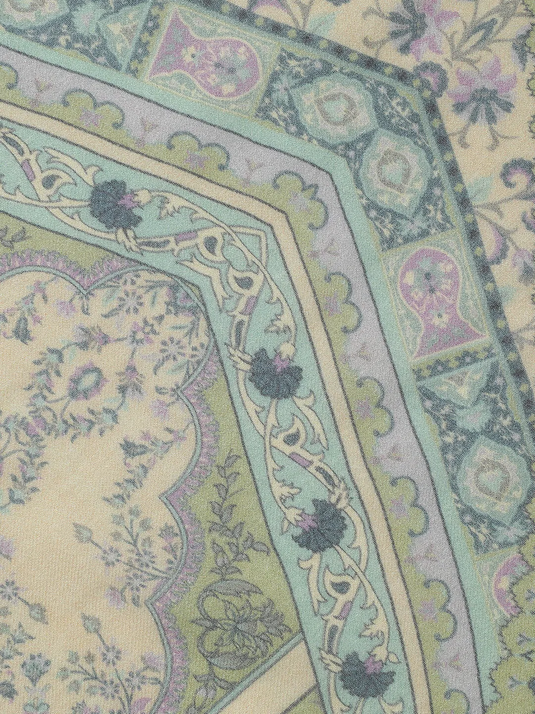 Regal Embrace Wool Lurex Printed Stole