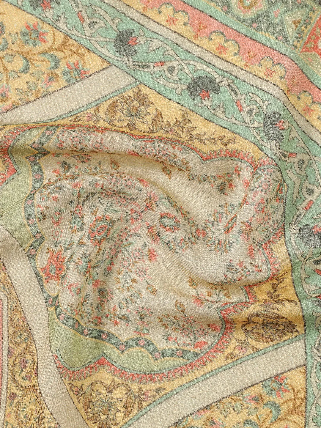 Regal Embrace Wool Lurex Printed Stole
